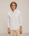 Camisa Fit Regular Blanca,BLANCO